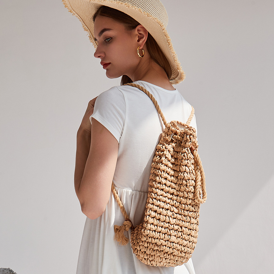 Handmade Drawstring Beach Shou - Women'S Raffia Bags recension och pris