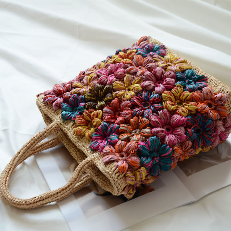Handmade Raffia Tote Bag for W - Women'S Raffia Bags recension och pris