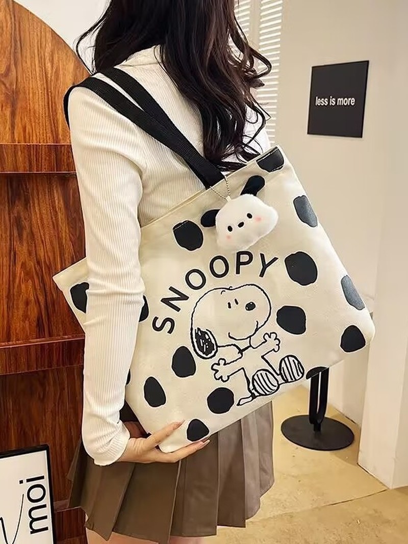 Cartoon Snoopy Canvas Shoulder - Women'S Bags Handbags recension och pris