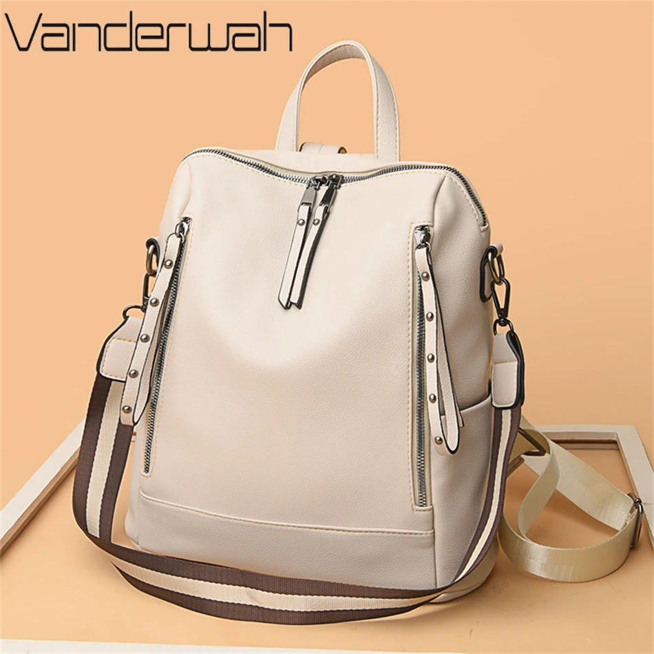 Brand Luxury Backpacks Soft Le - Women Bags Branded recension och pris