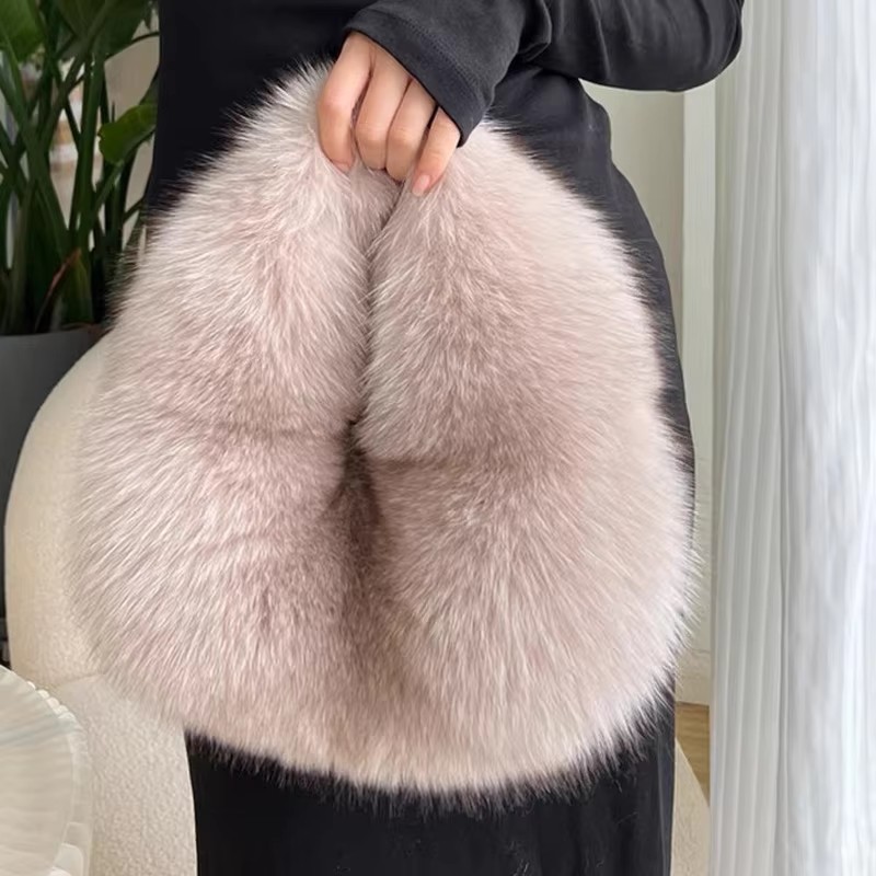 Fashion Soft Plush Half Moon B - Women Bags On Sale recension och pris