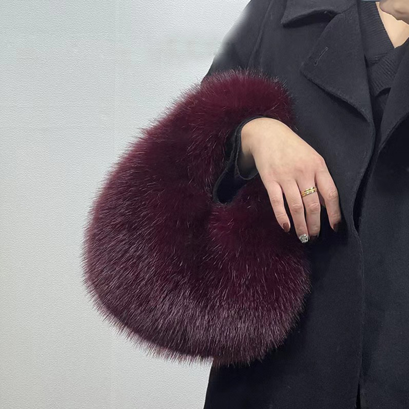 Fashion Soft Plush Half Moon B - Women Bags On Sale recension och pris