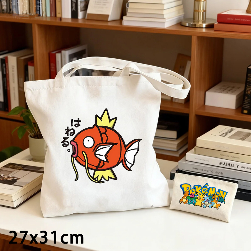 2PCS Pok É Mon Canvas Bag and  - Women'S Bags Handbags recension och pris