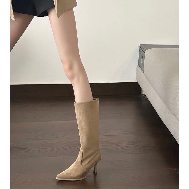 Cow Suede Mid-calf Modern Boot - Women Bags On Sale recension och pris